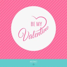 Valentine's Day vector poster N100