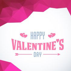 Valentine's Day vector poster N110
