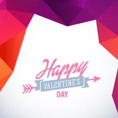 Valentine's Day vector poster N114