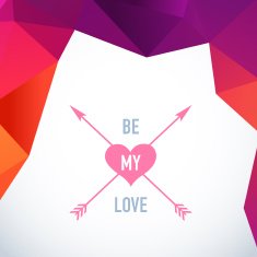 Valentine's Day vector poster N117