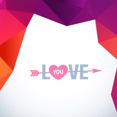 Valentine's Day vector poster N119