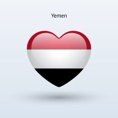 Love Yemen symbol Heart flag icon N2