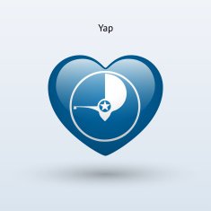 Love Yap symbol Heart flag icon N2