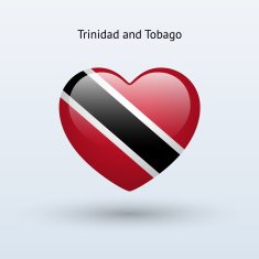Love Trinidad and Tobago symbol Heart flag icon N2