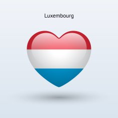 Love Luxembourg symbol Heart flag icon N2
