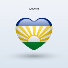Love Lebowa symbol Heart flag icon N2