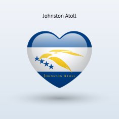 Love Johnston Atoll symbol Heart flag icon N2