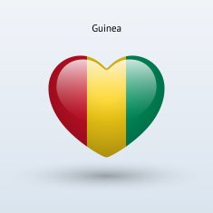 Love Guinea symbol Heart flag icon N2