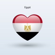 Love Egypt symbol Heart flag icon N2