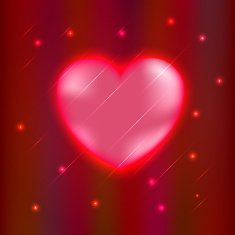 Abstract glow Heart Vector
