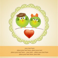 Birds couple in love N7