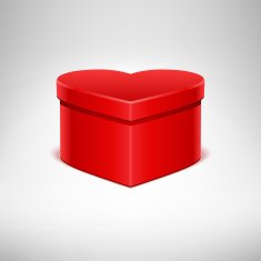 Heart gift Valentine's day