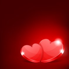 Two hearts Valentine's day