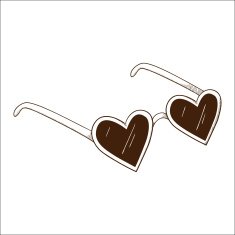 Heart Shaped Glasses N4