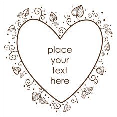 Leaves heart frame N2