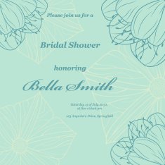 Wedding or invitation card abstract vector flower pattern background N11