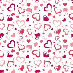 Seamless pattern with hearts Vector illustration N5