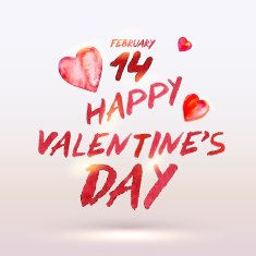 Watercolor painted Valentine`s Day card or background N2