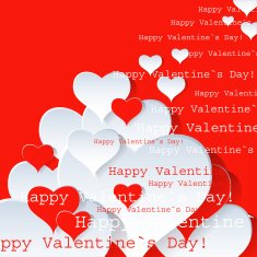 Heart Valentines Day background or card N3
