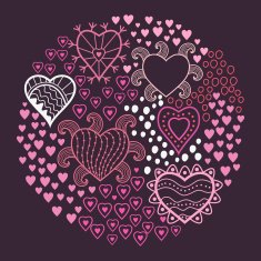 ornamental round lace pattern circle background