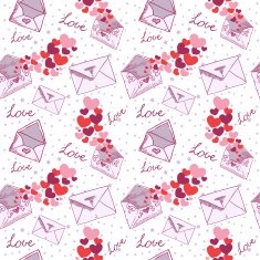 Love letter Valentine seamless texture N4