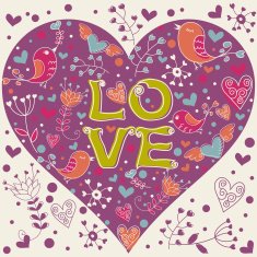 Lovely Valentine's day invitation postcard N2