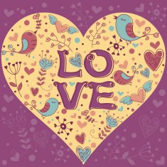 Lovely Valentine's day invitation postcard N3