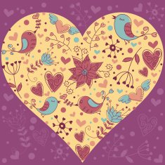 Lovely Valentine's day invitation postcard N5