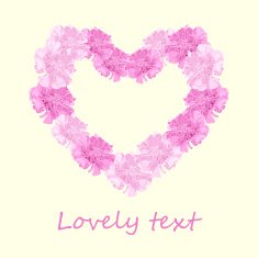 Floral heart N46