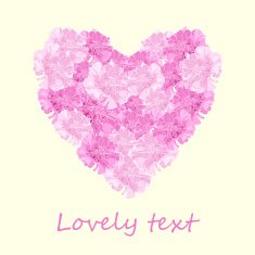 Floral heart N47