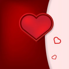 card with hearts Valentine's Day N3