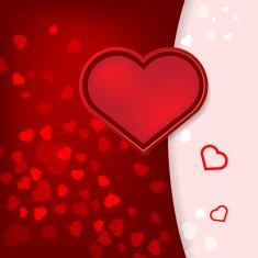 card with hearts Valentine's Day N4
