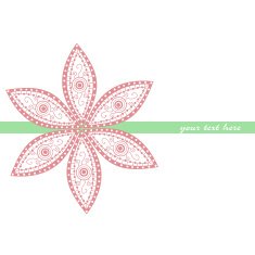 Floral greeting card with place for your text N8