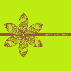 Floral greeting card with place for your text N10