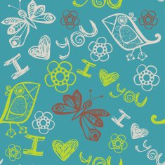 Romantic seamless pattern N33