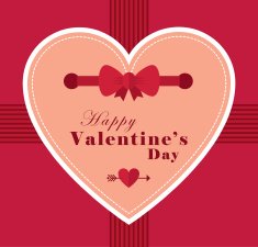 Heart design gift tag