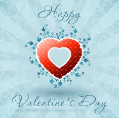 Happy Valentine's Day Floral Card N2