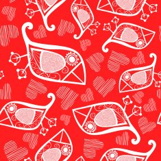 Romantic seamless pattern N41