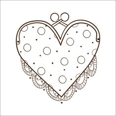 Lady's purse with laces