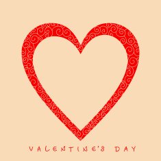 Valentine's day card N125