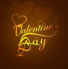 Beautiful calligraphy text valentine's day vector design