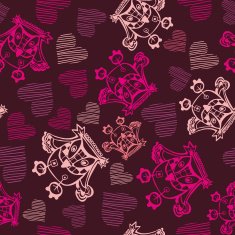 Romantic seamless pattern Vector version is in my portfolio N2