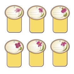 floral labels set