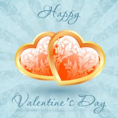 Happy Valentine's Day Floral Card N3