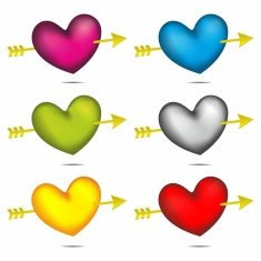 Valentines Day Symbols Hearts