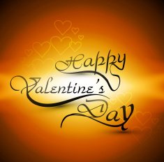 Happy Valentine's day card for lettering text vector colorful background