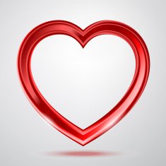 Abstract shiny heart's shape N2