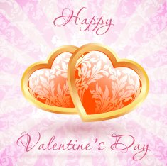 Happy Valentine's Day Floral Card N5