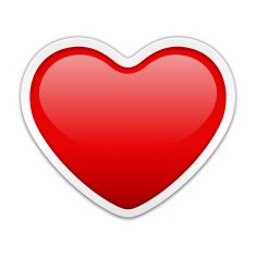 Red glossy heart Valentine's day N2