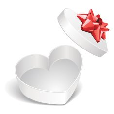 Open gift heart Valentine's day N3